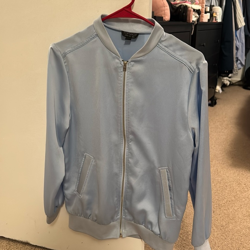 Topshop satin bomber jacket